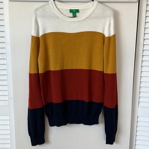 Multi-color striped sweater